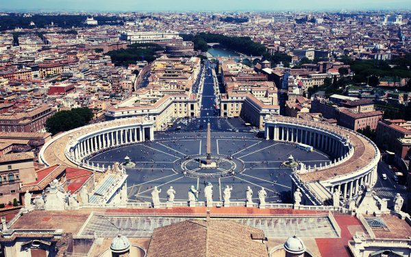 St Peter's Square and view Rome Panoramic Tour