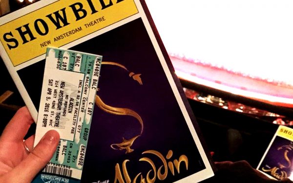 Tickets to Aladdin in New Amsterdam theatre