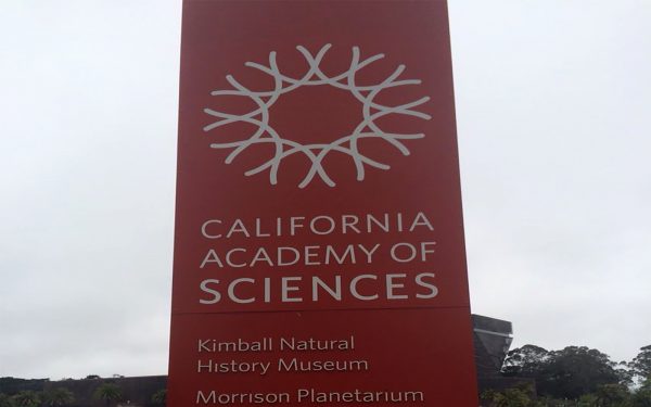 California Academy of Sciences sign