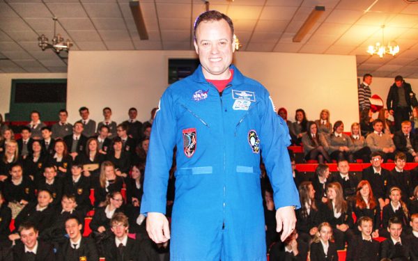 Man dressed in NASA uniform