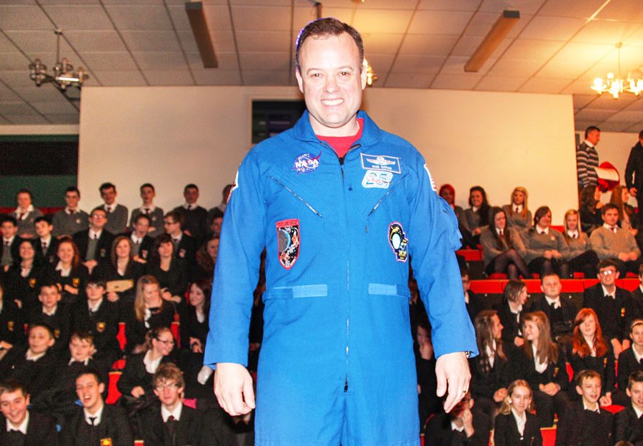 Man dressed in NASA uniform
